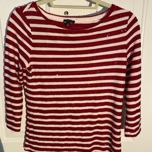 TALBOTS STRIPED TOP SIZE XS